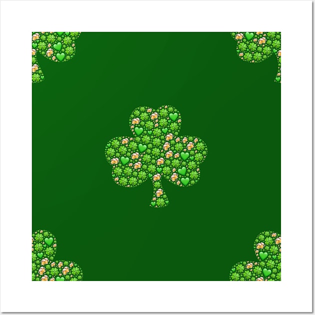 st patricks clover beer Wall Art by gossiprag